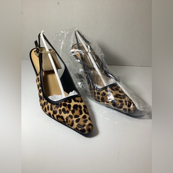 Nine West Orlanda slingback stiletto pump in a leopard print. - Picture 9 of 16